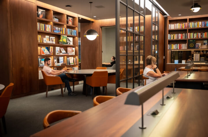 Coworking in a library