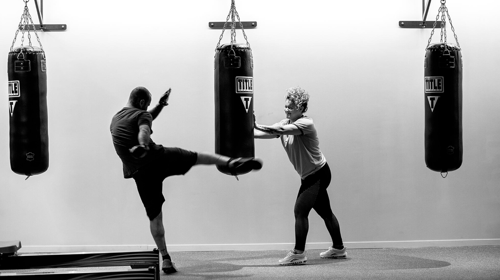 boxing with two people